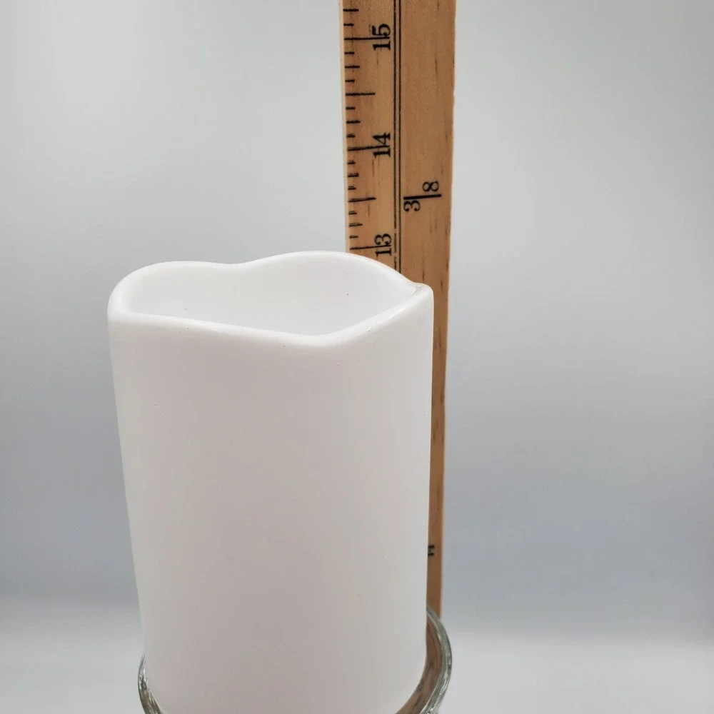 Homemade Snowman Tree Wine Glass Candle Holder W/ Battery Operated Candle‎ Decor